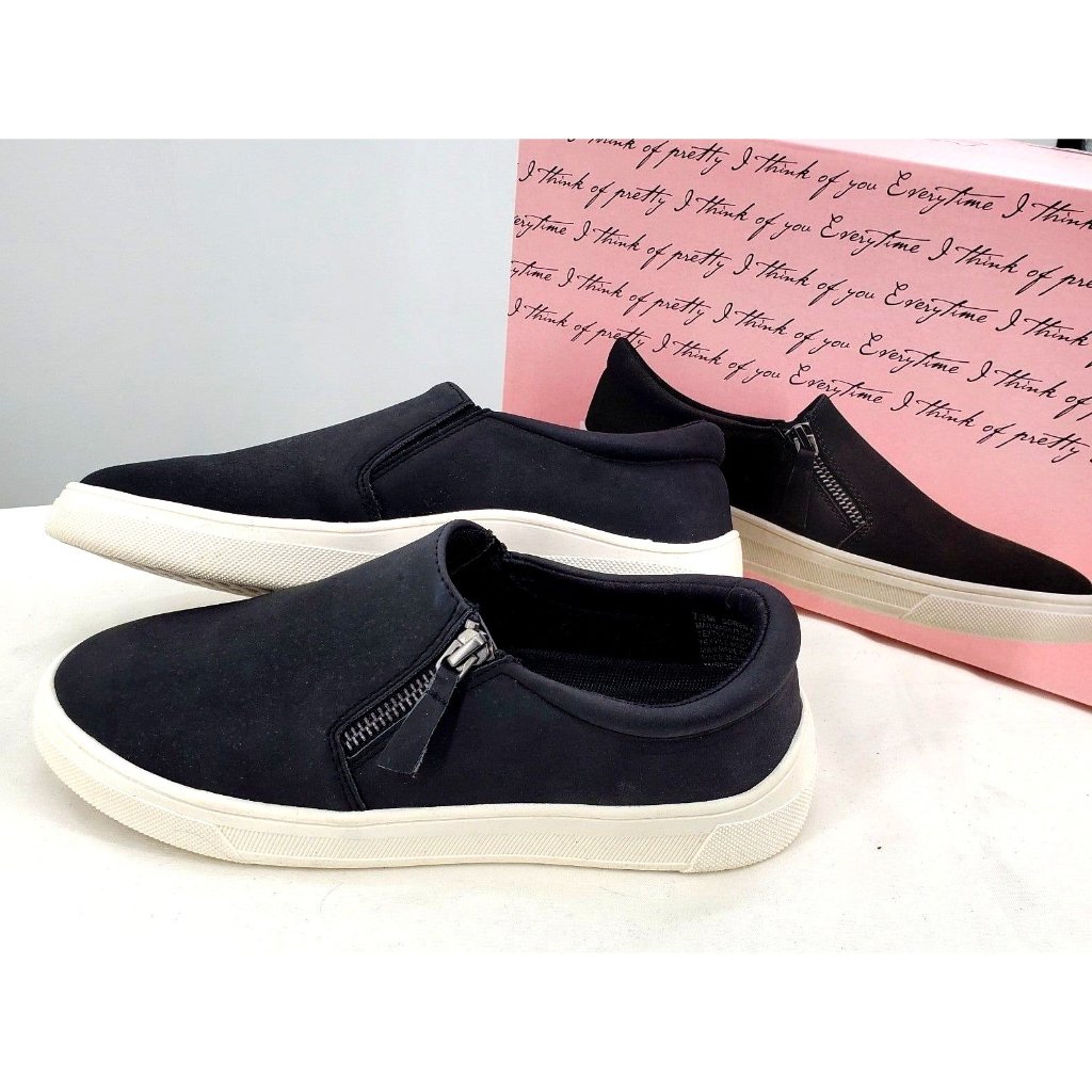 Kensie 7.5 Sneaker Woman Soren Zip Side Slip-On Shoe Minimalist Athleisure Casua — image 3 of 8